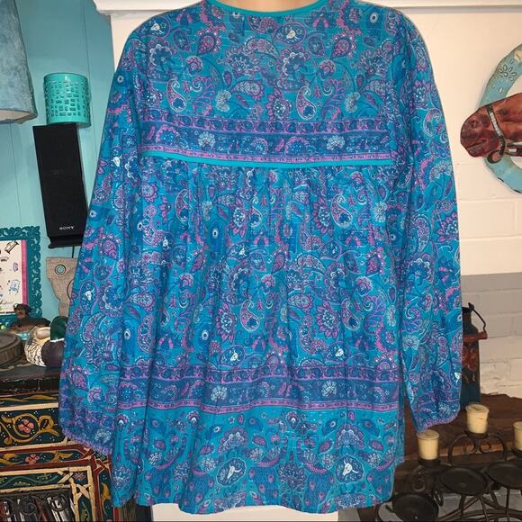 NEW HOUSE OF SKYE BOHEMIAN RHAPSODY GYPSY BLOUSE - Picture 6 of 8